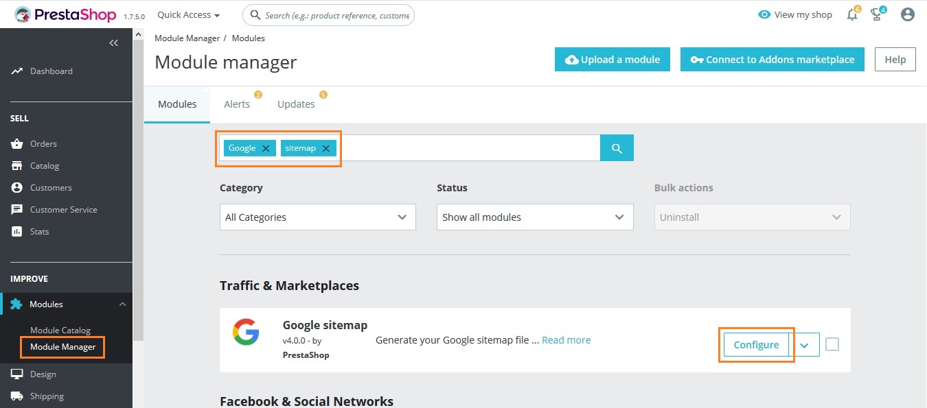 google-sitemap-prestashop