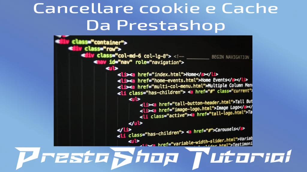 Cancellare cookie Da Prestashop